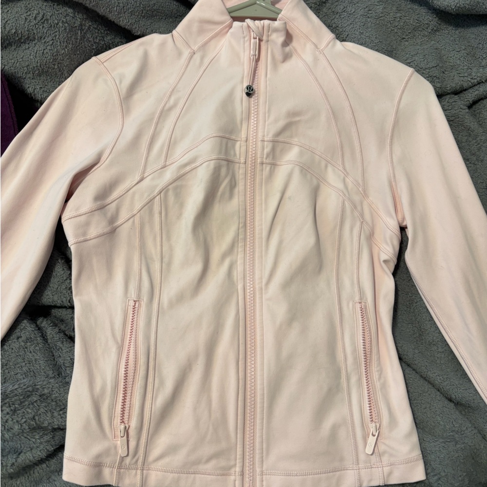 lululemon athletica Light Pink Leather Jacket